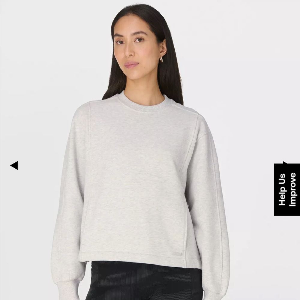 Sweaty Betty Brushed Crewneck Sweater Size Small